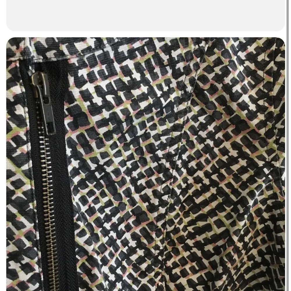 Cabi Womens Multicolor Geometric Long Sleeve Full Zip Motorcycle Jacket Size M - Picture 5 of 9